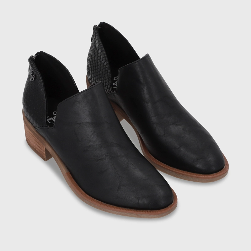 ZAPATO TACO NEGRO MUJER 43108 - 4