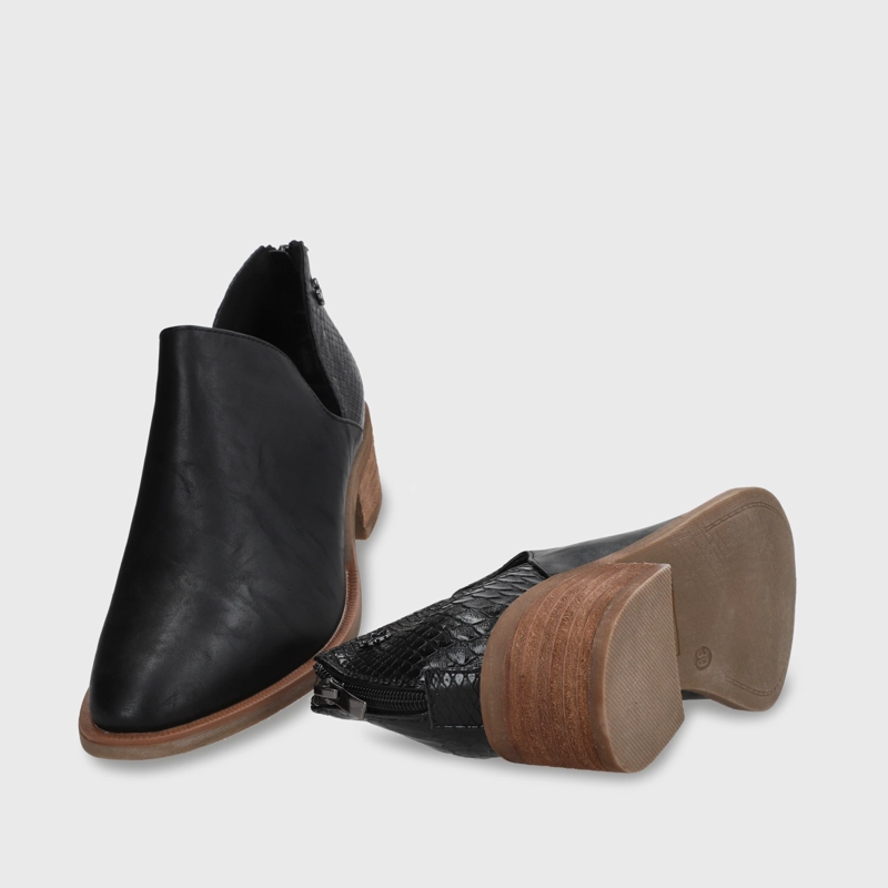 ZAPATO TACO NEGRO MUJER 43108 - 8