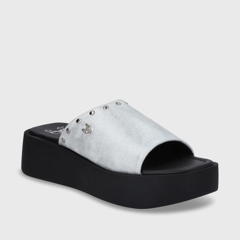 SANDALIA PLATAFORMA MUJER GOTTA PLATEADO 53730 - 3