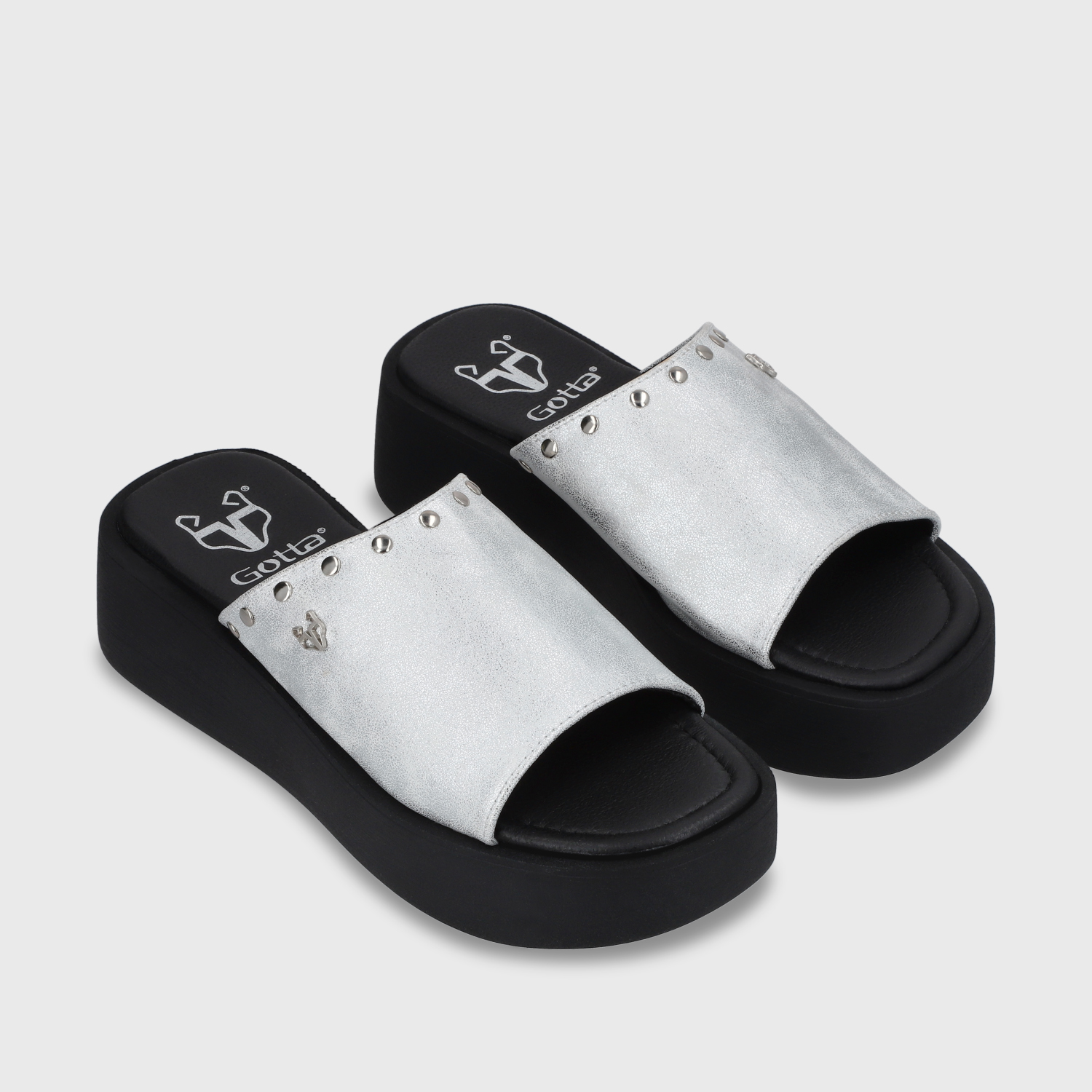SANDALIA PLATAFORMA MUJER GOTTA PLATEADO 53730 - 4