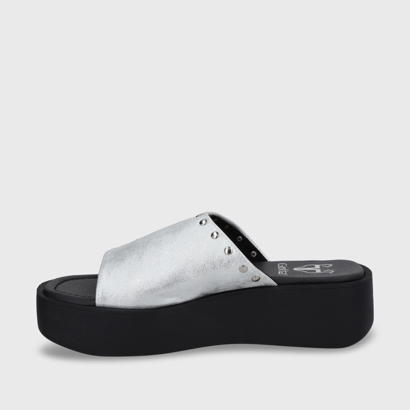 SANDALIA PLATAFORMA MUJER GOTTA PLATEADO 53730 - 5
