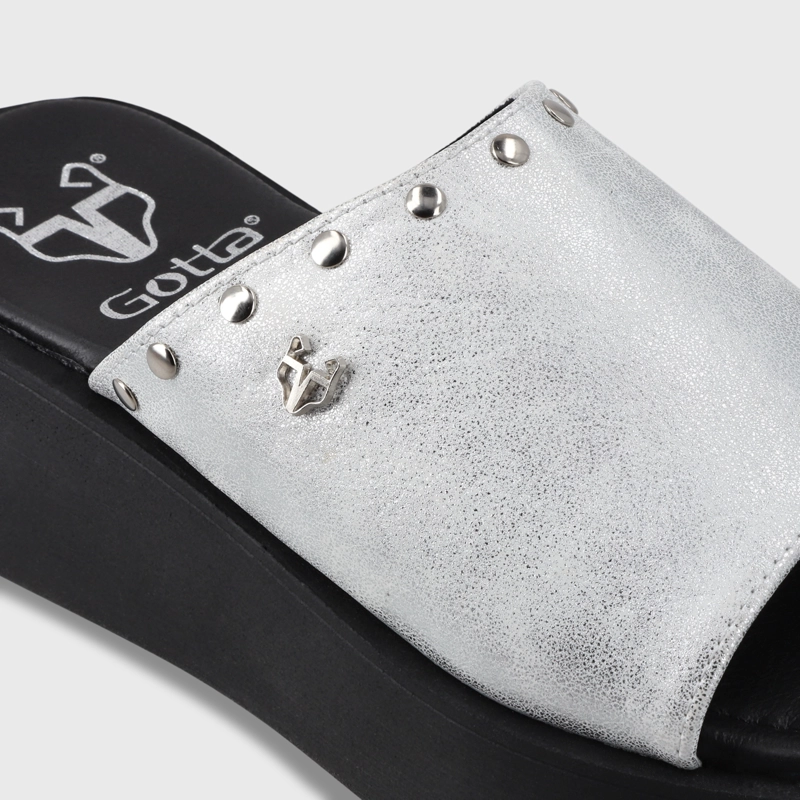 SANDALIA PLATAFORMA MUJER GOTTA PLATEADO 53730 - 7