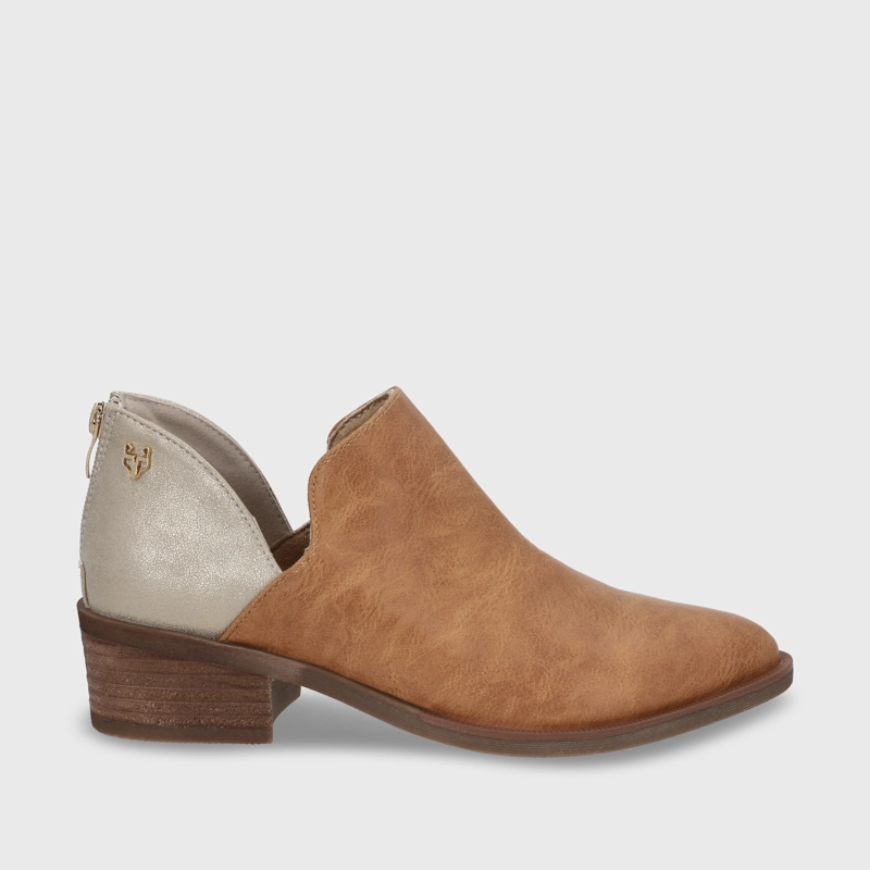ZAPATO TACO CAMEL MUJER 43108 - 2