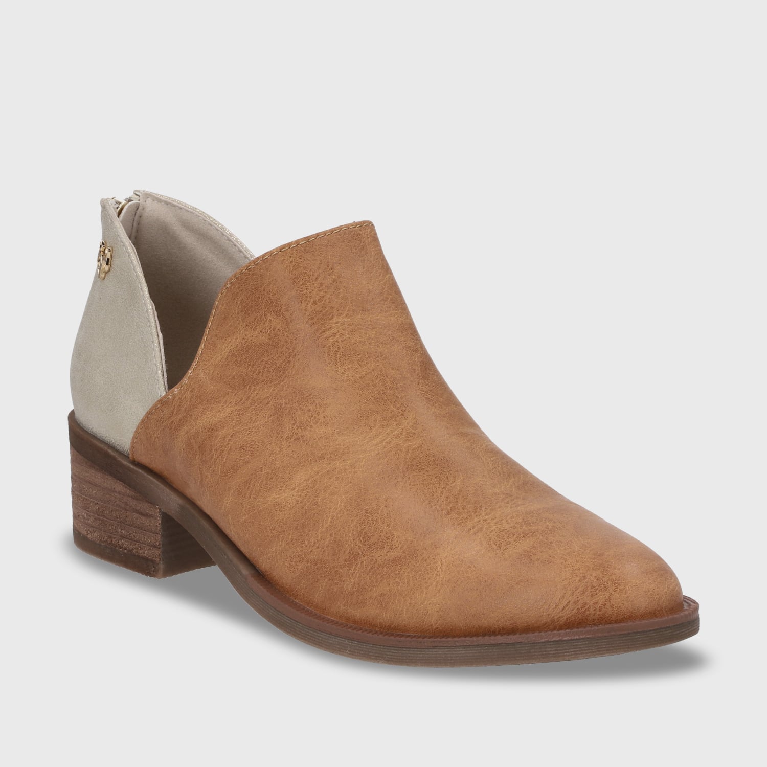 ZAPATO TACO CAMEL MUJER 43108 - 3