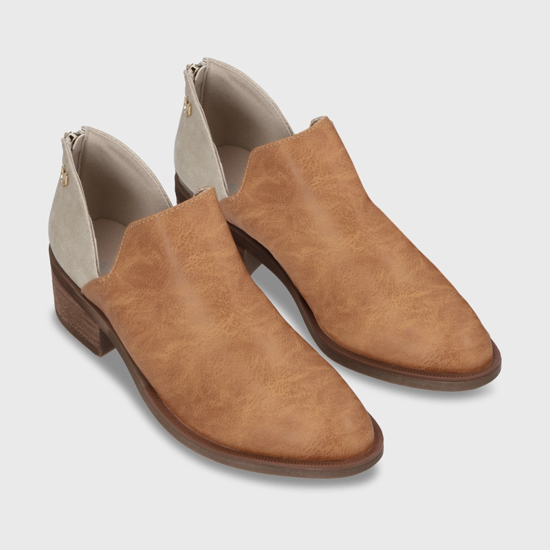 ZAPATO TACO CAMEL MUJER 43108 - 4