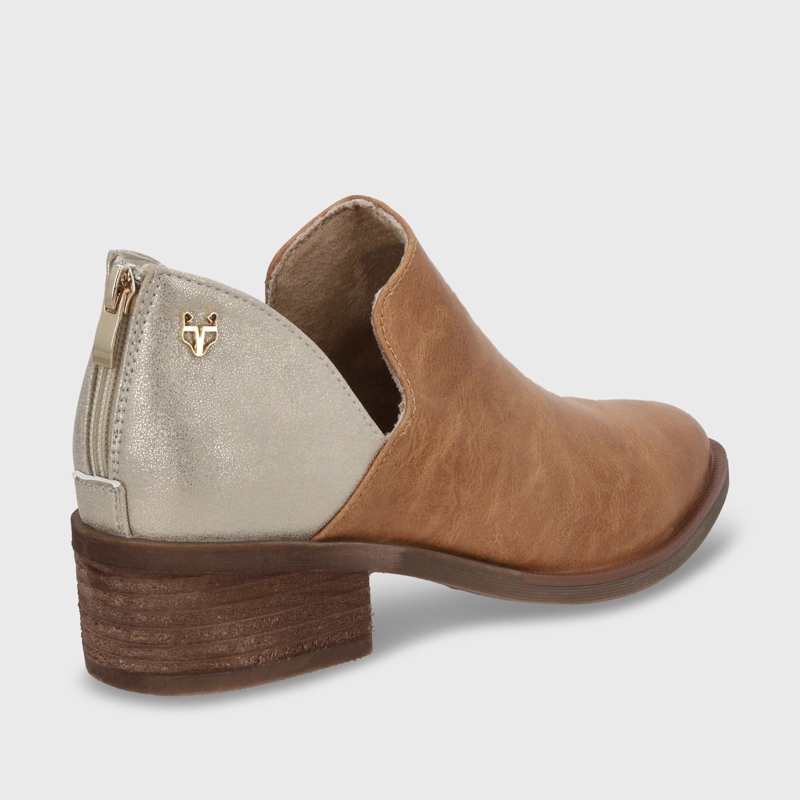 ZAPATO TACO CAMEL MUJER 43108 - 6