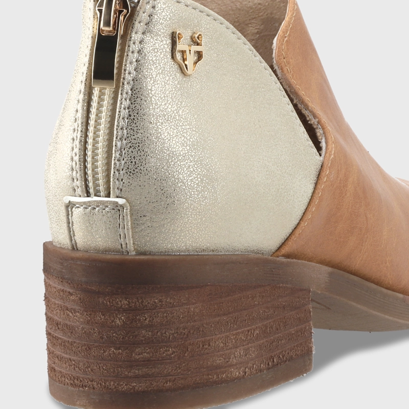 ZAPATO TACO CAMEL MUJER 43108 - 7
