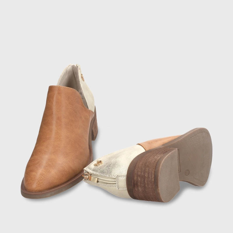 ZAPATO TACO CAMEL MUJER 43108 - 8