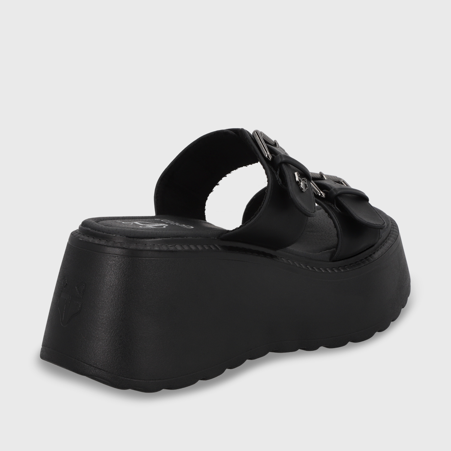 SANDALIA PLATAFORMA NEGRA MUJER 53721 - 6