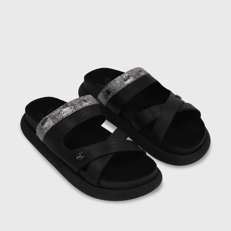 SANDALIA PLANO MUJER GOTTA NEGRO 53700 - 4