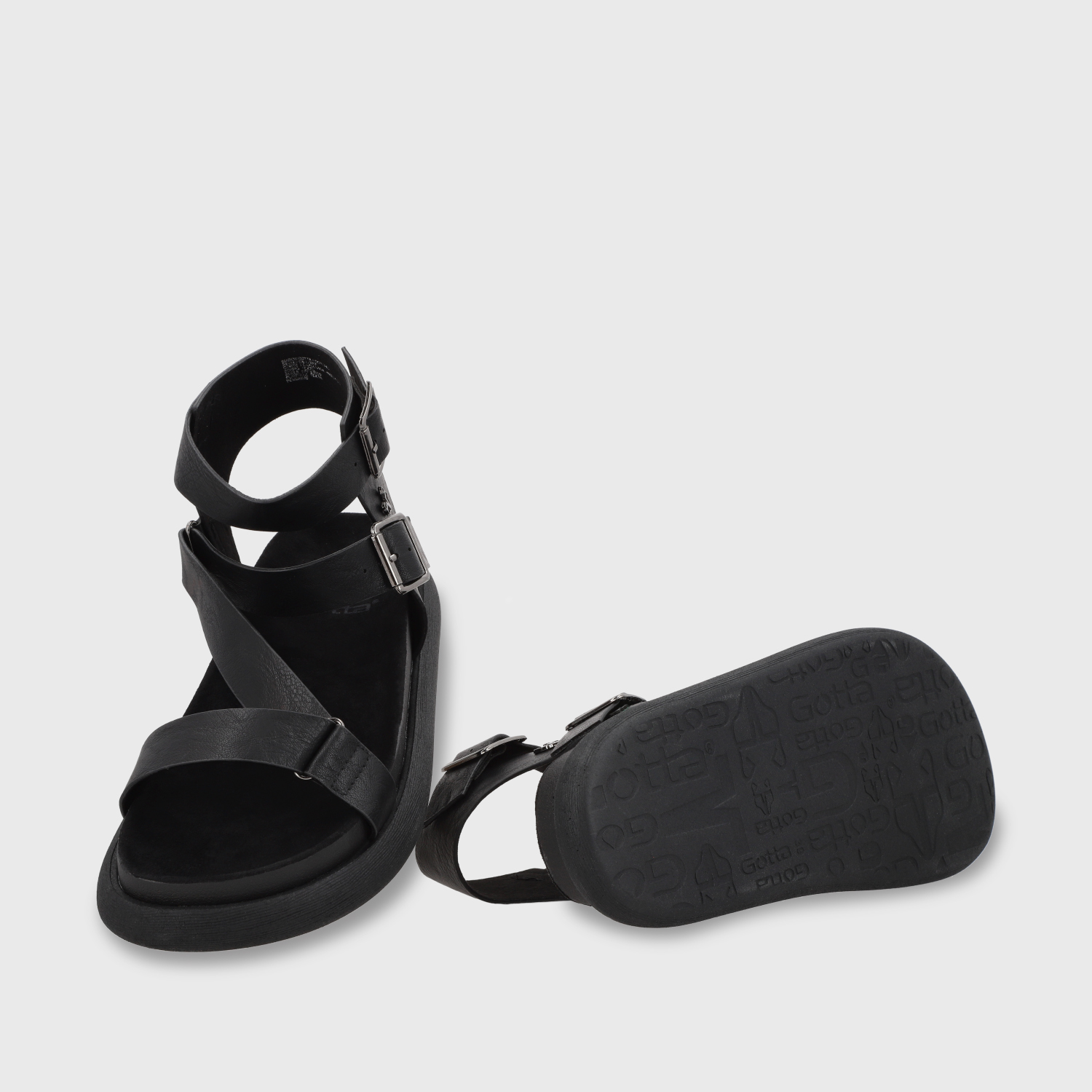 SANDALIA PLANO MUJER GOTTA NEGRO 53702 - 8