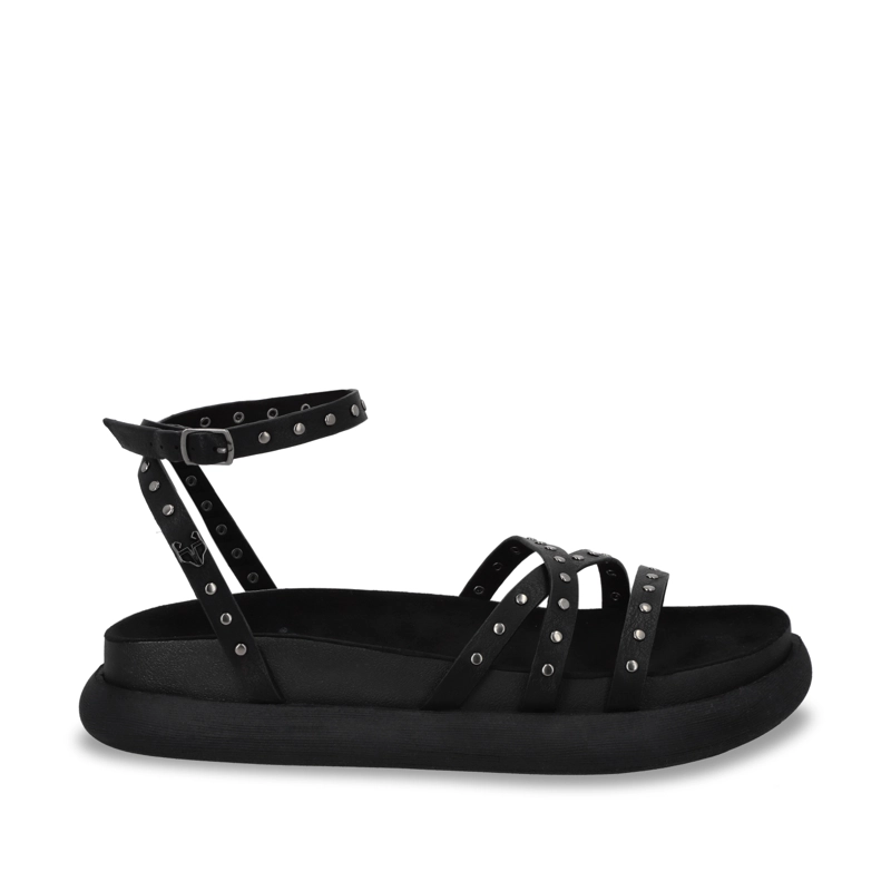 SANDALIA PLANO MUJER GOTTA NEGRO 53703 - 1