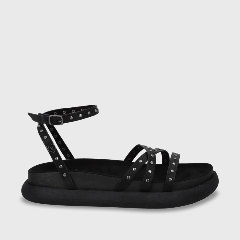 SANDALIA PLANO MUJER GOTTA NEGRO 53703 - 2