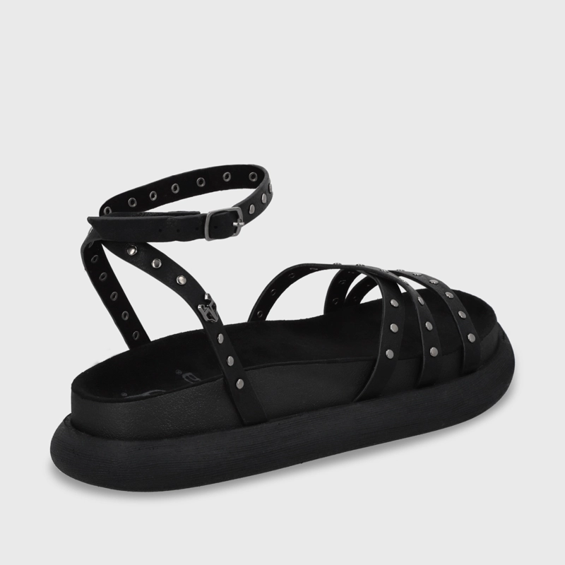 SANDALIA PLANO MUJER GOTTA NEGRO 53703 - 6