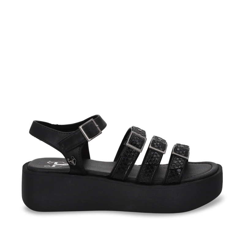 SANDALIA PLATAFORMA MUJER GOTTA NEGRO 53731 - 1