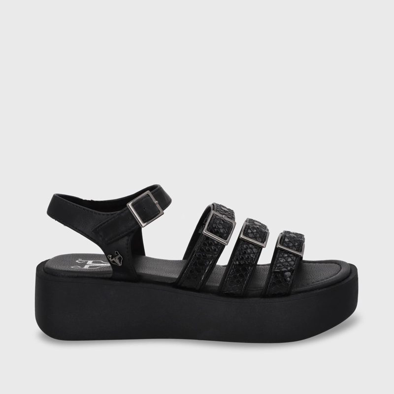 SANDALIA PLATAFORMA MUJER GOTTA NEGRO 53731 - 2