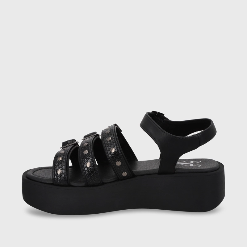 SANDALIA PLATAFORMA MUJER GOTTA NEGRO 53731 - 5
