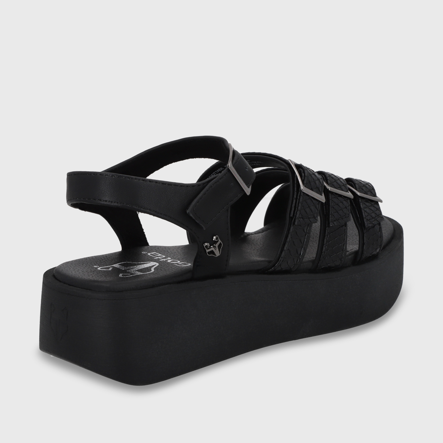 SANDALIA PLATAFORMA MUJER GOTTA NEGRO 53731 - 6
