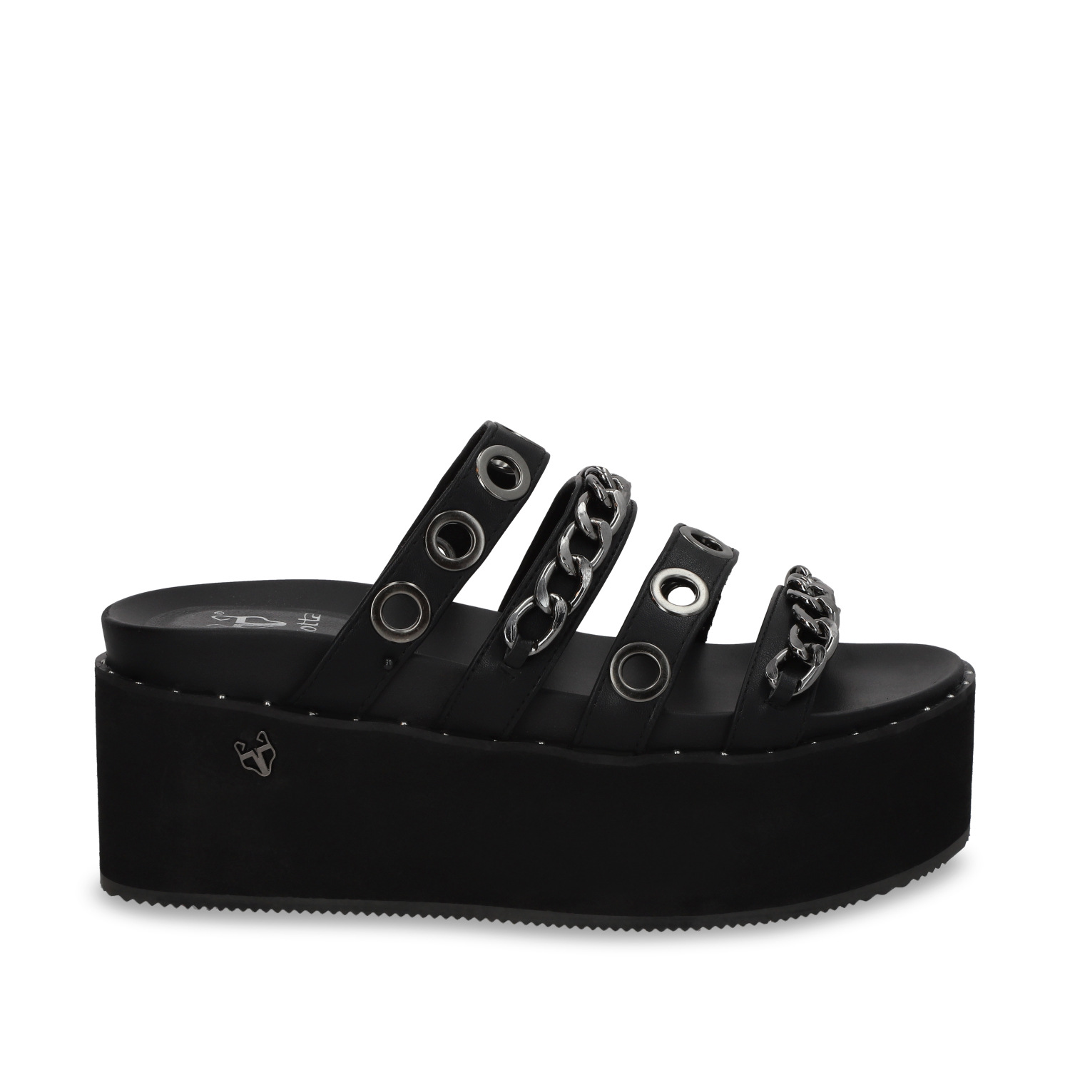 SANDALIA PLATAFORMA NEGRA MUJER GOTTA 1566C - 1