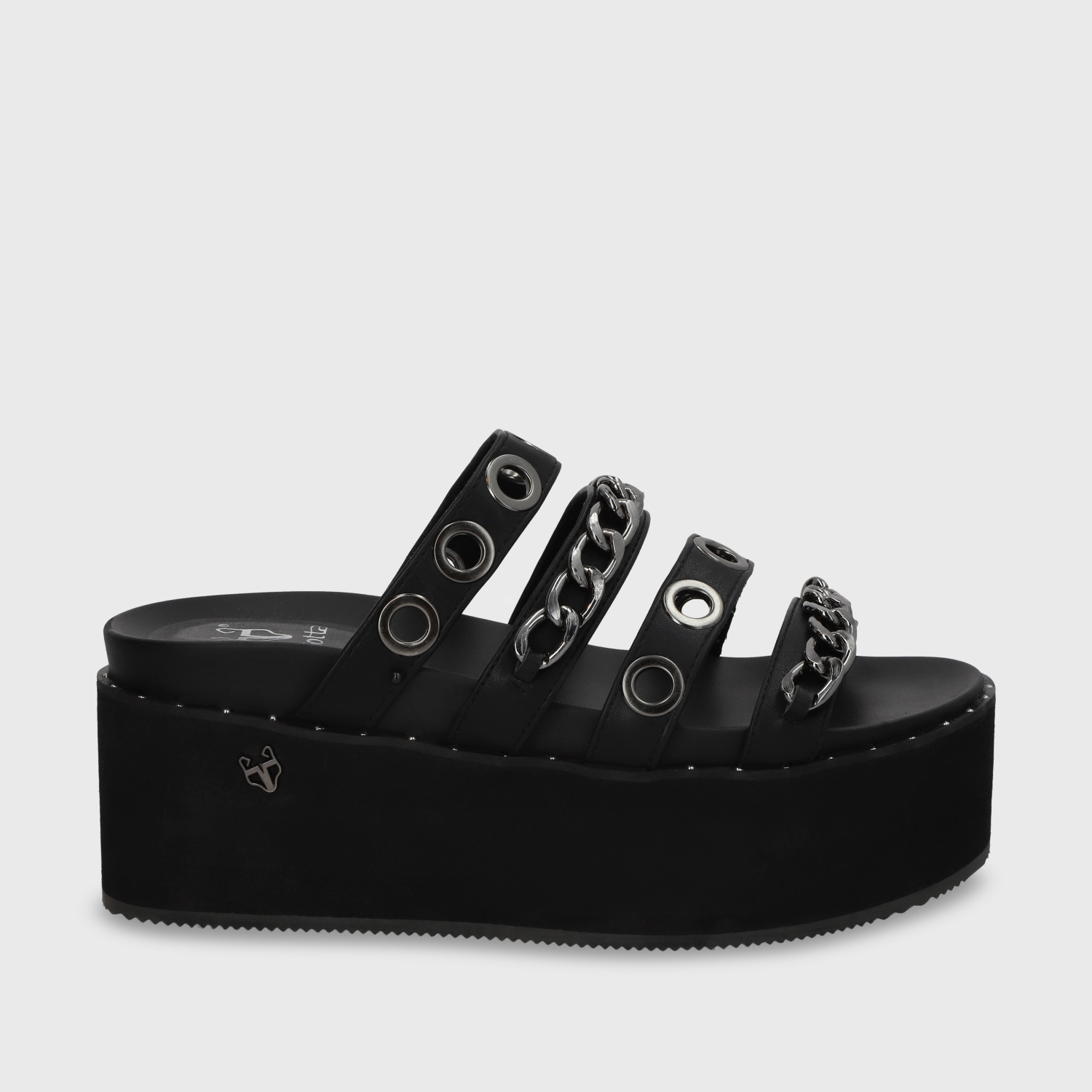 SANDALIA PLATAFORMA NEGRA MUJER GOTTA 1566C - 2