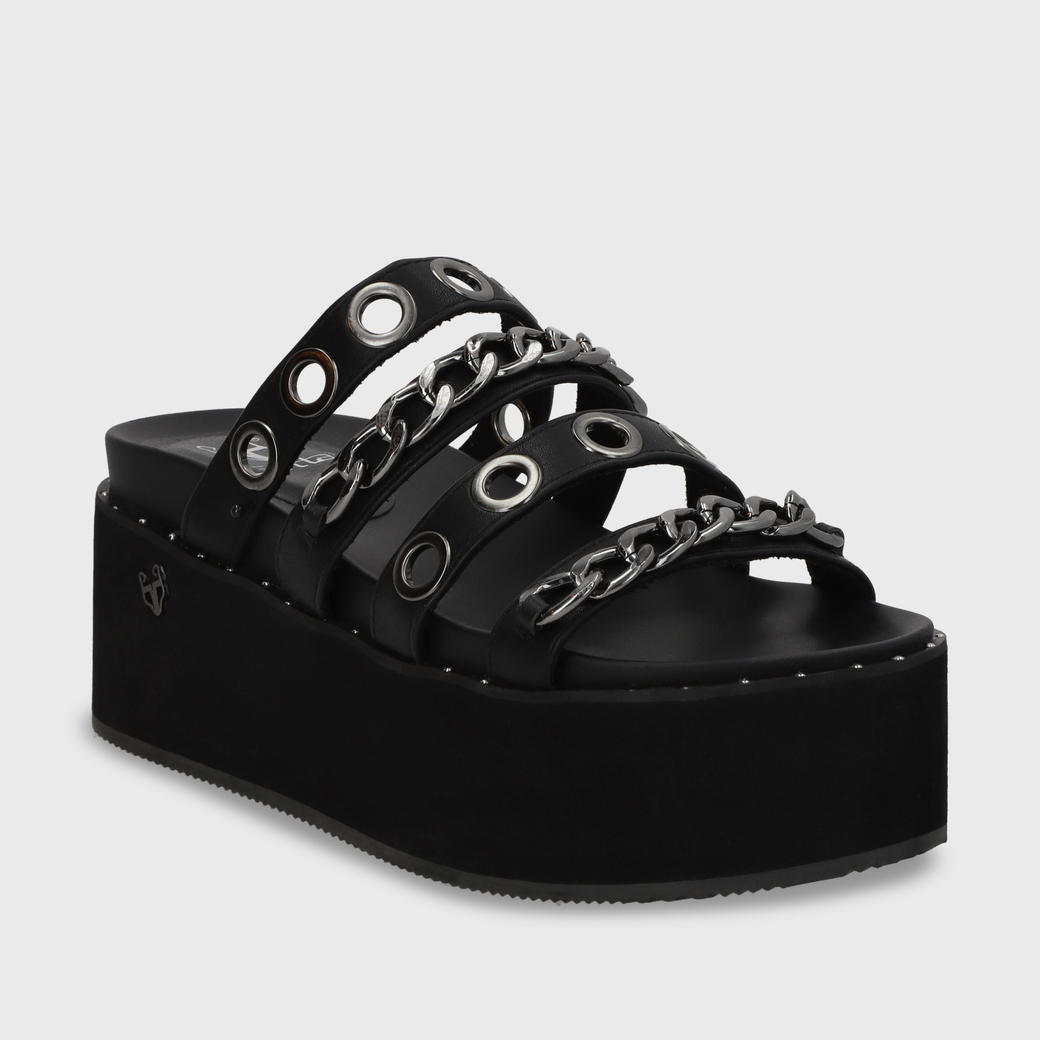 SANDALIA PLATAFORMA NEGRA MUJER GOTTA 1566C - 3