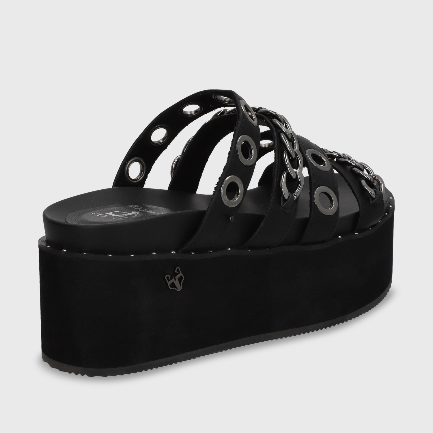 SANDALIA PLATAFORMA NEGRA MUJER GOTTA 1566C - 5