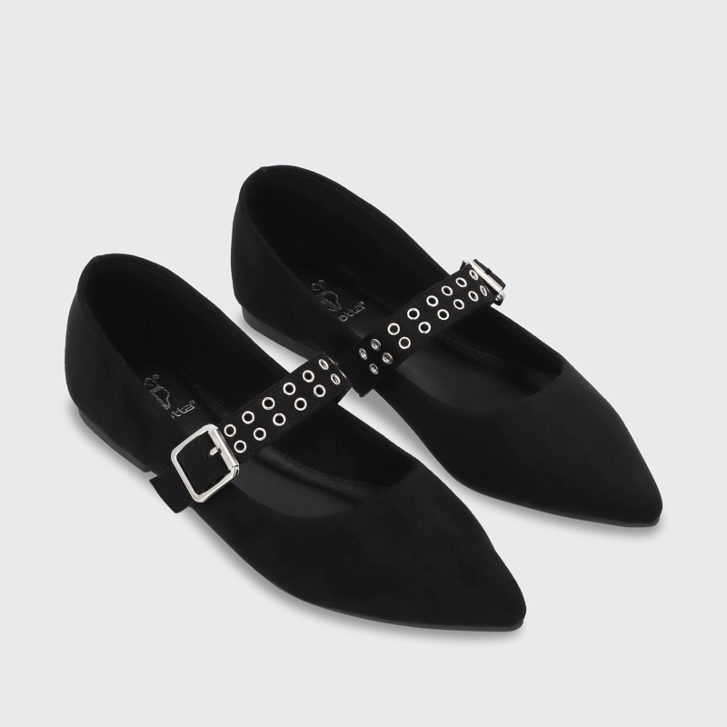 BALLERINA PLANA NEGRO MUJER 54011 - 4