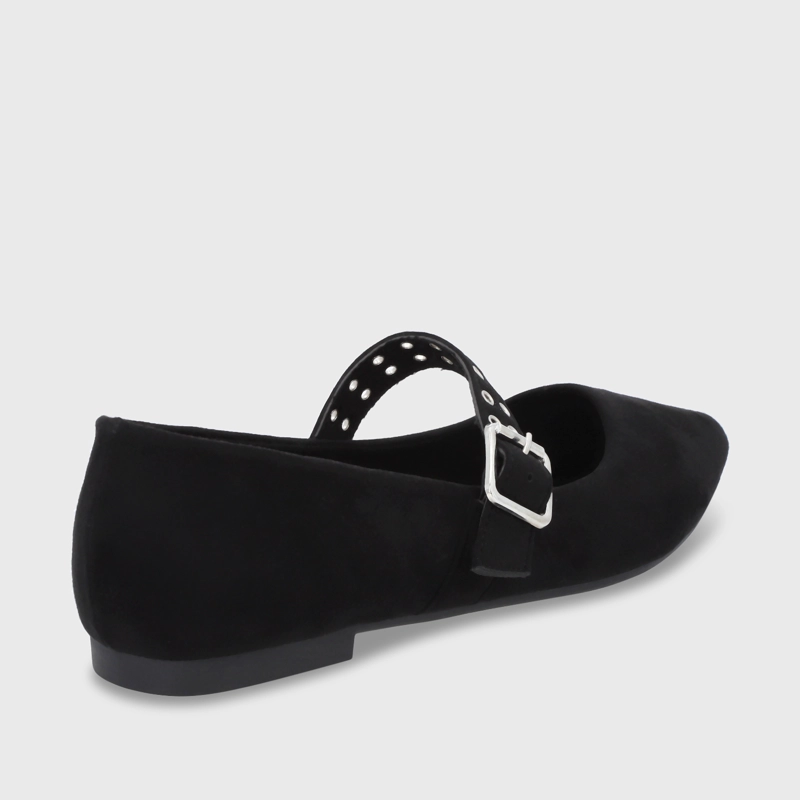 BALLERINA PLANA NEGRO MUJER 54011 - 6