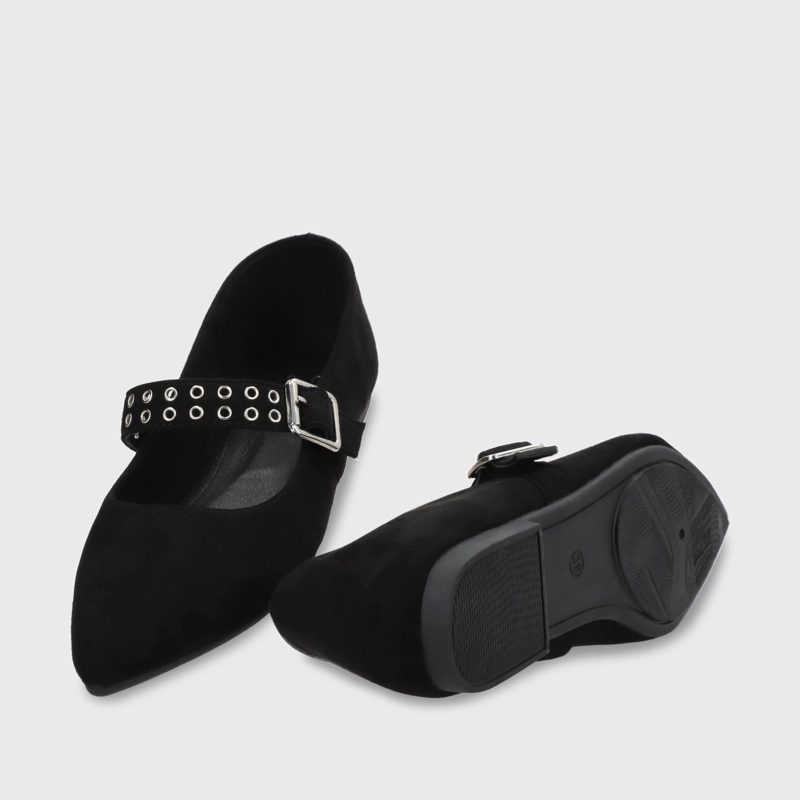 BALLERINA PLANA NEGRO MUJER 54011 - 8
