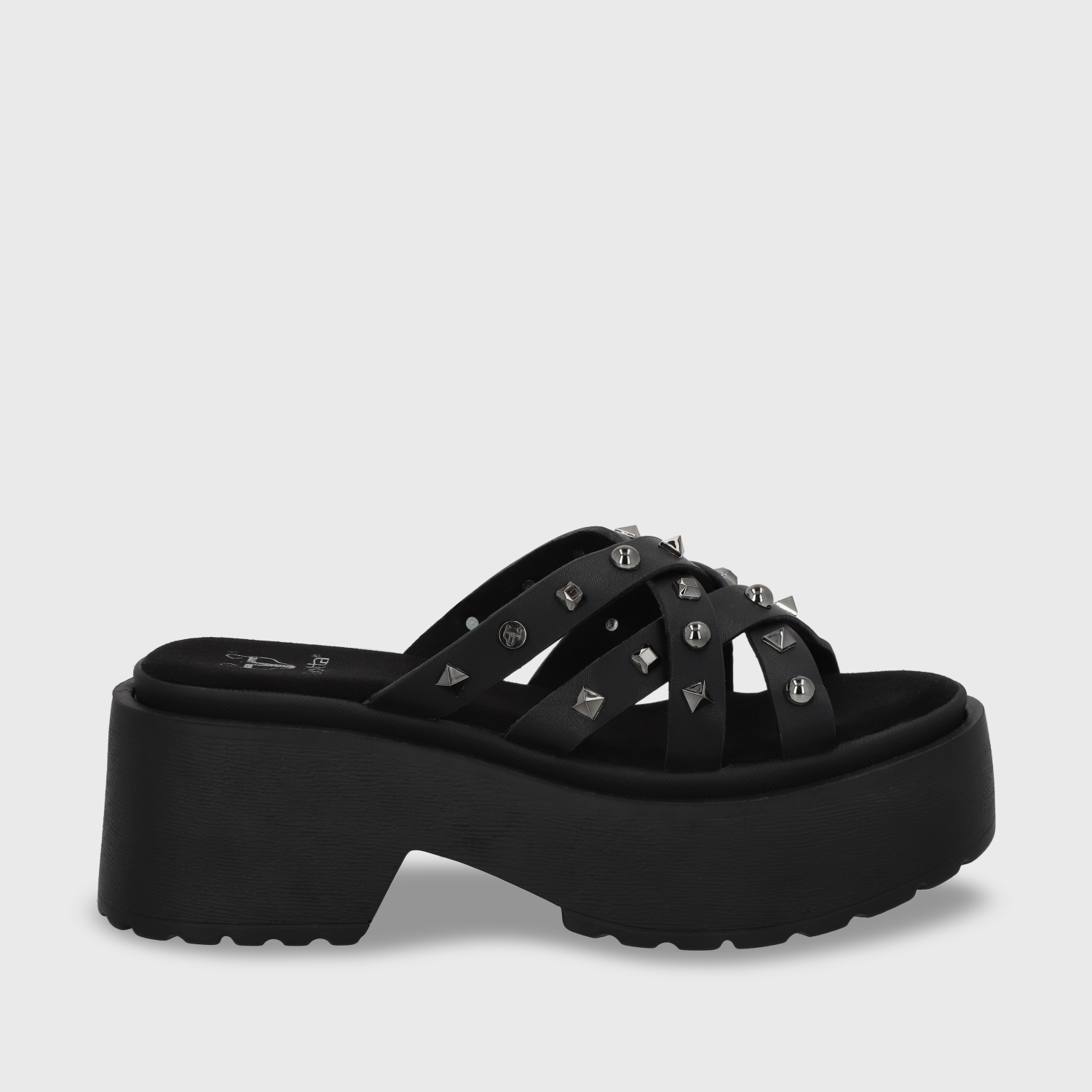 SANDALIA PLATAFORMA NEGRA MUJER 45984 - 2