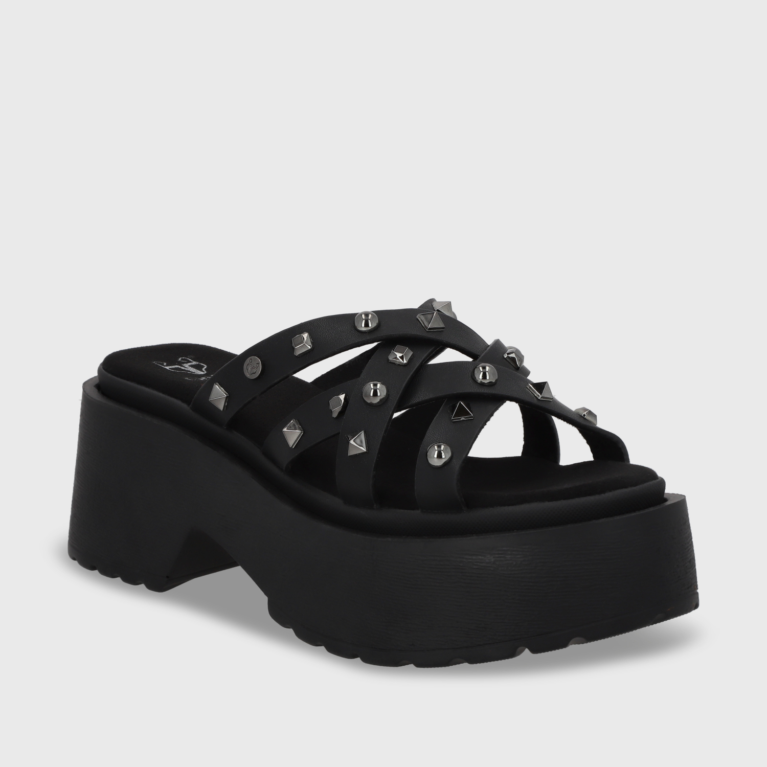 SANDALIA PLATAFORMA NEGRA MUJER 45984 - 3