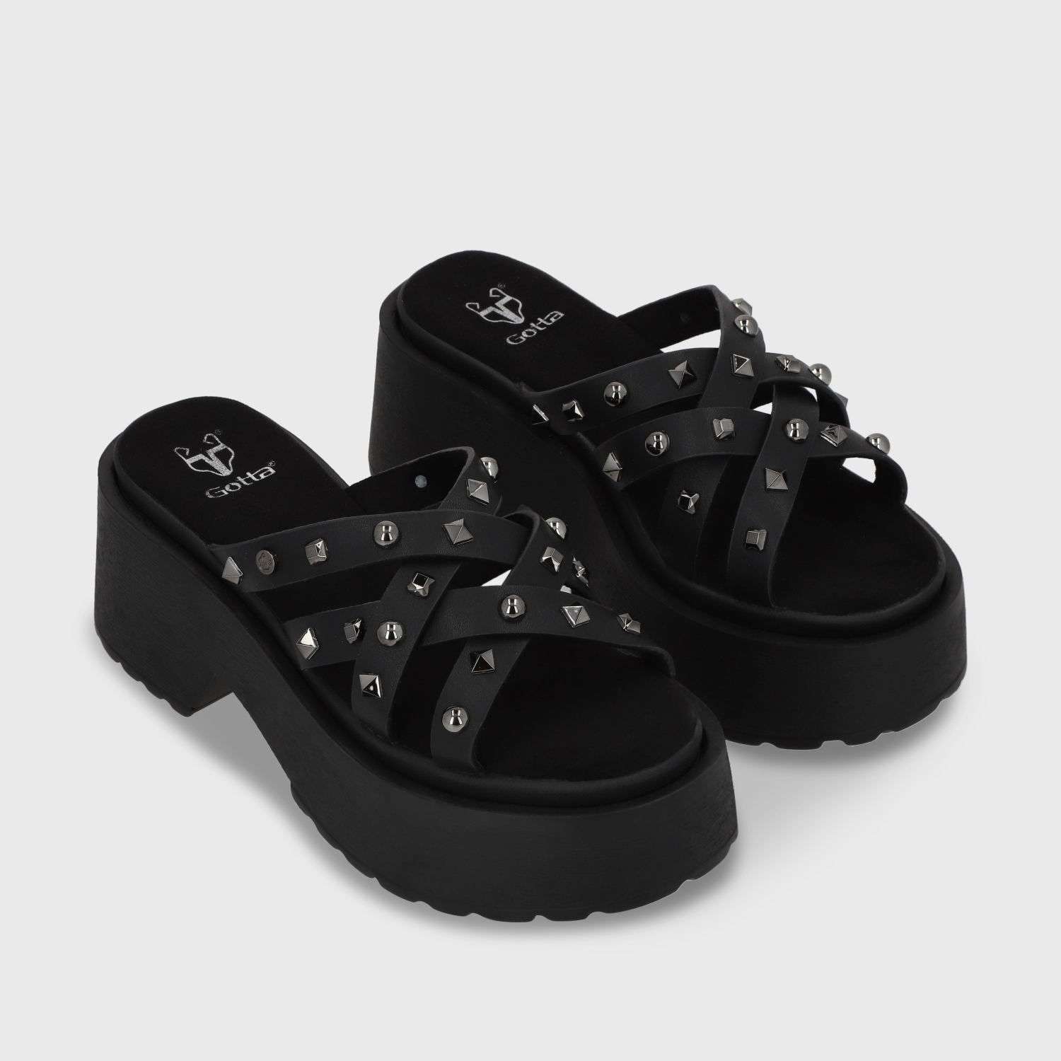SANDALIA PLATAFORMA NEGRA MUJER 45984 - 4