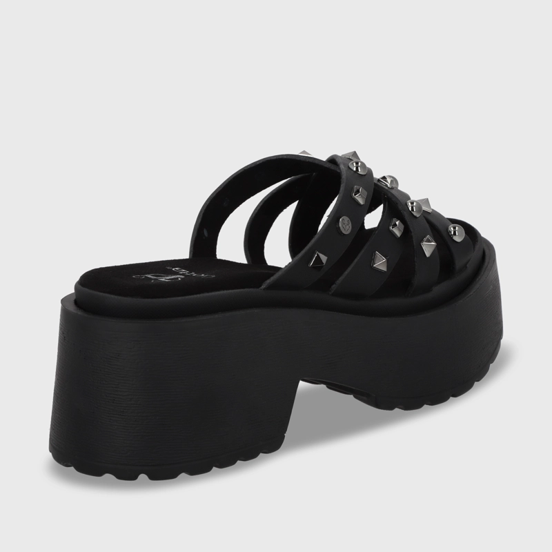 SANDALIA PLATAFORMA NEGRA MUJER 45984 - 6