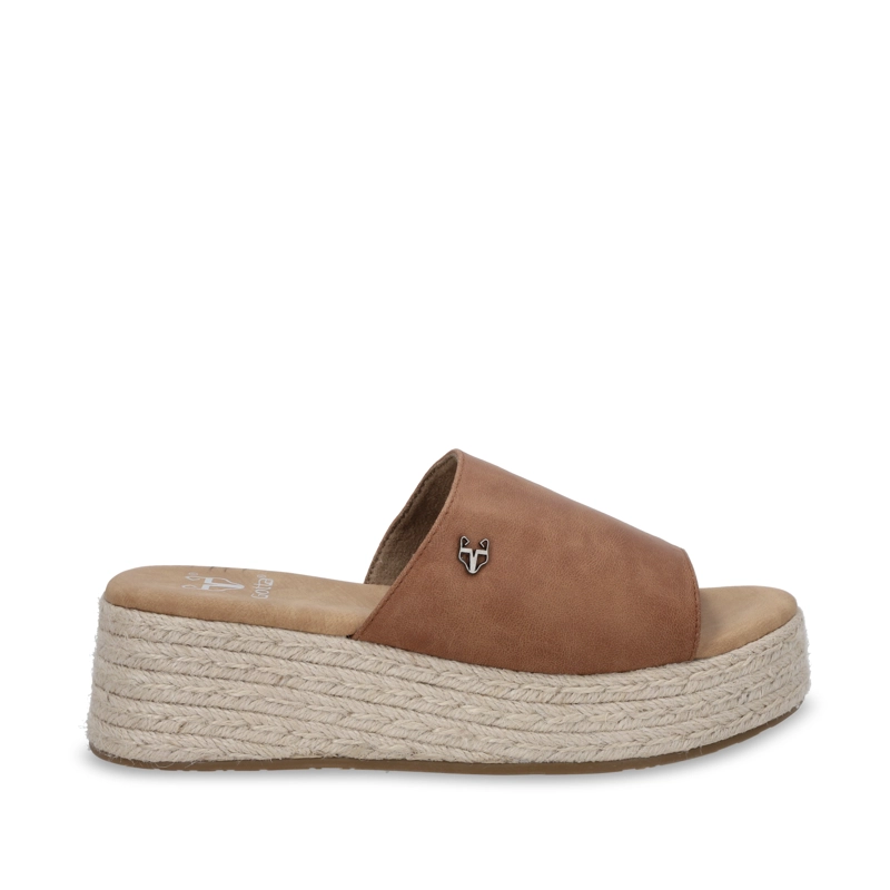 SANDALIA PLATAFORMA RAFIA MUJER 55971 - 1