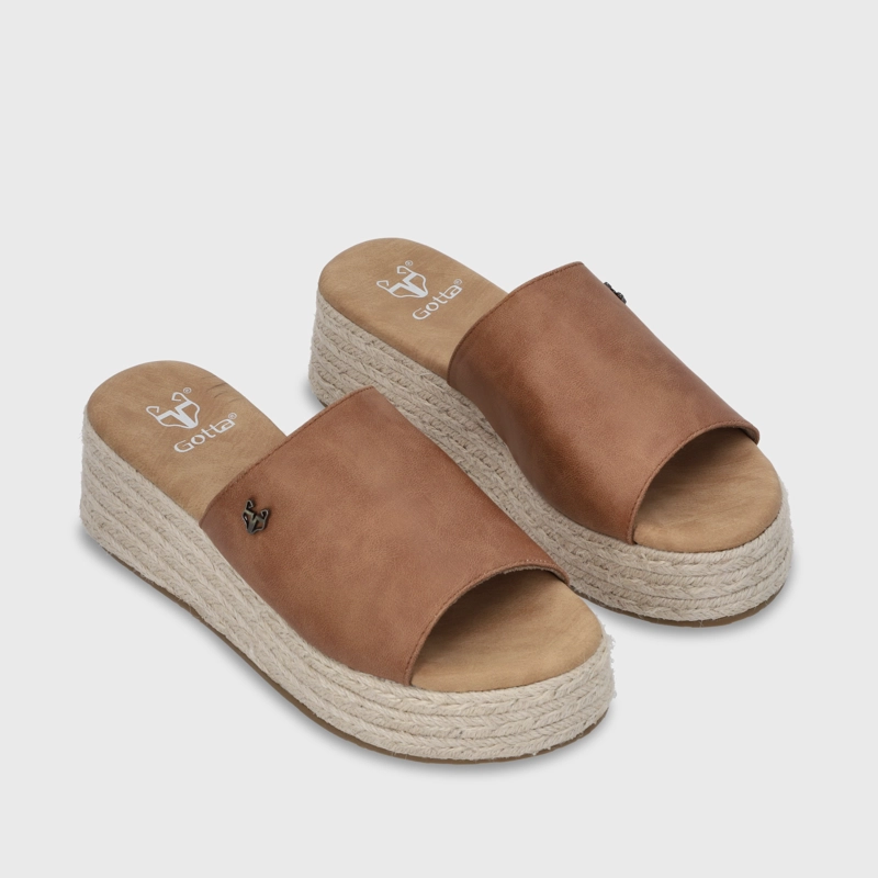 SANDALIA PLATAFORMA RAFIA MUJER 55971 - 4