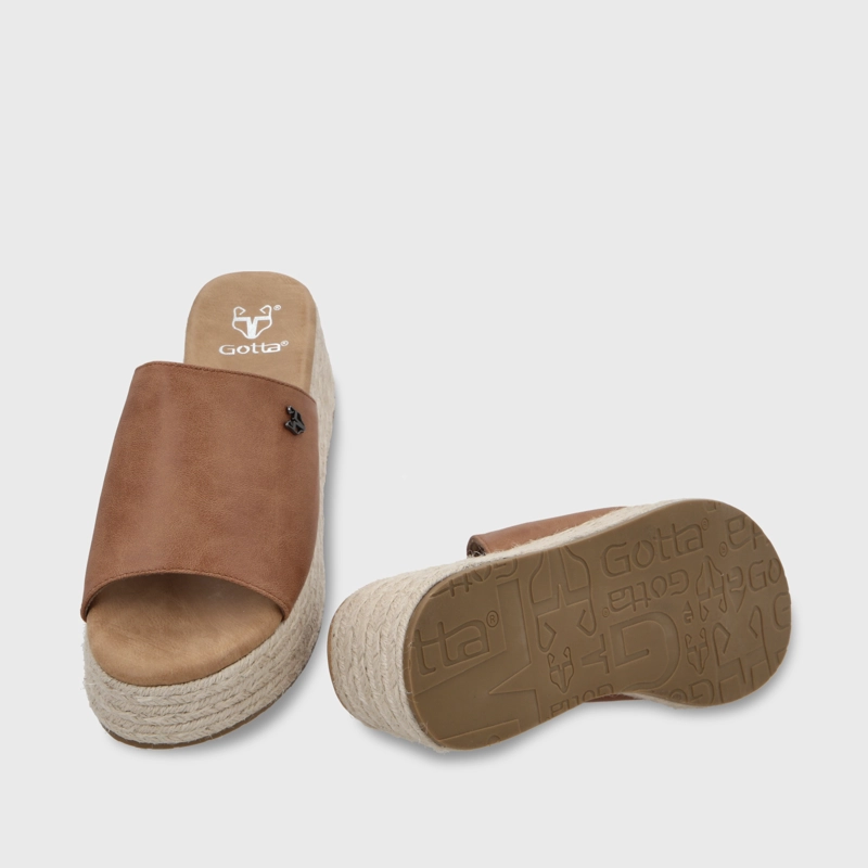SANDALIA PLATAFORMA RAFIA MUJER 55971 - 8