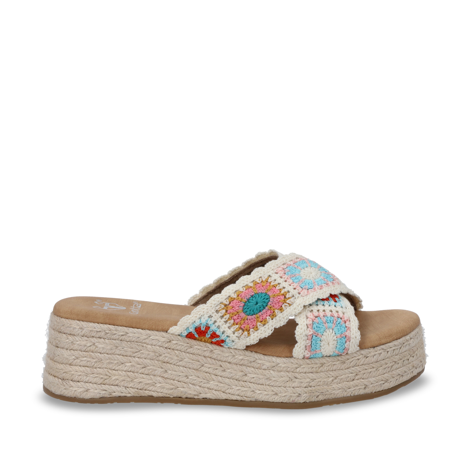 SANDALIA PLATAFORMA MULTICOLOR MUJER 55970 - 1