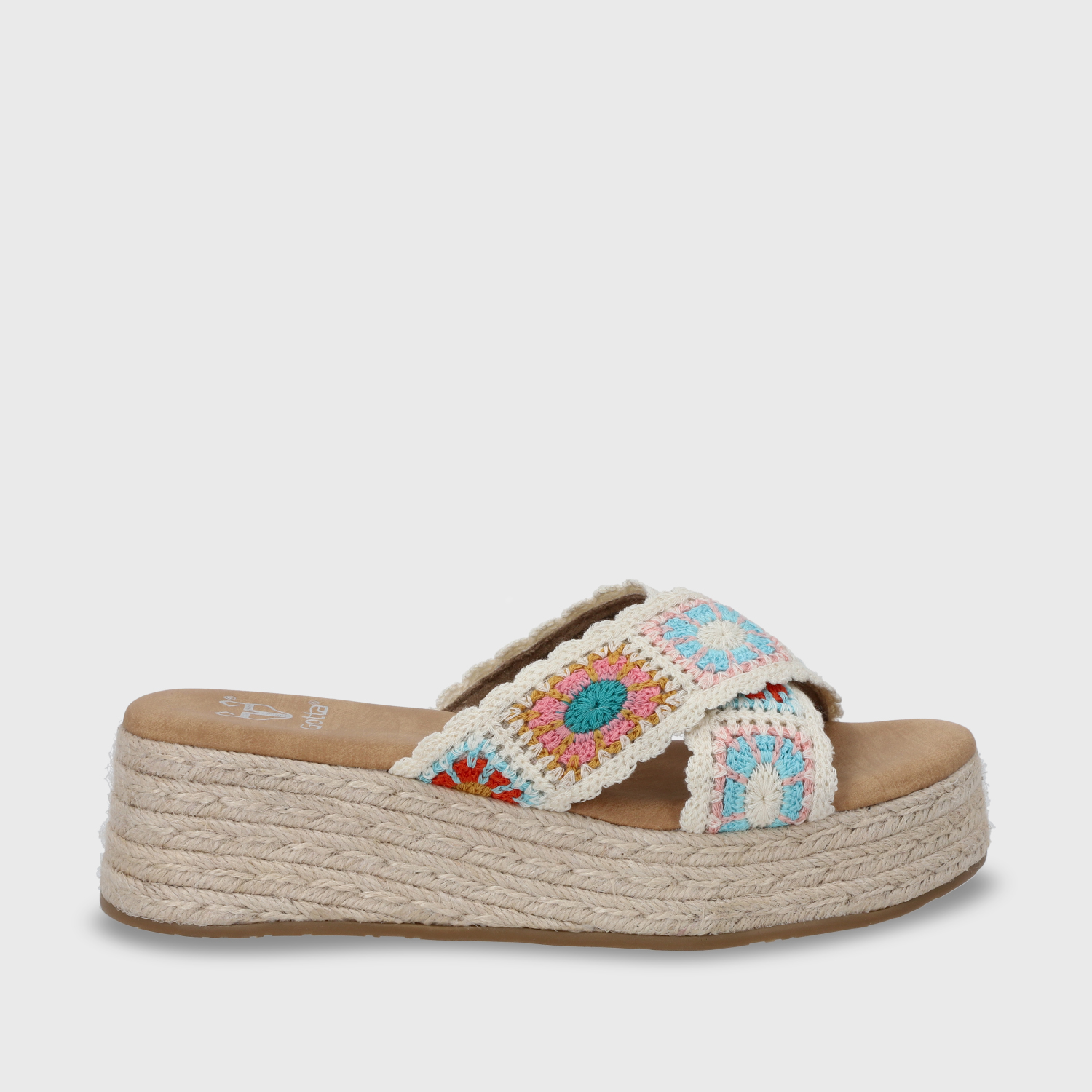 SANDALIA PLATAFORMA MULTICOLOR MUJER 55970 - 2