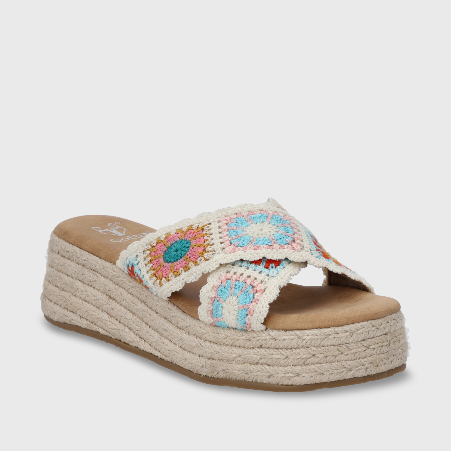 SANDALIA PLATAFORMA MULTICOLOR MUJER 55970 - 3