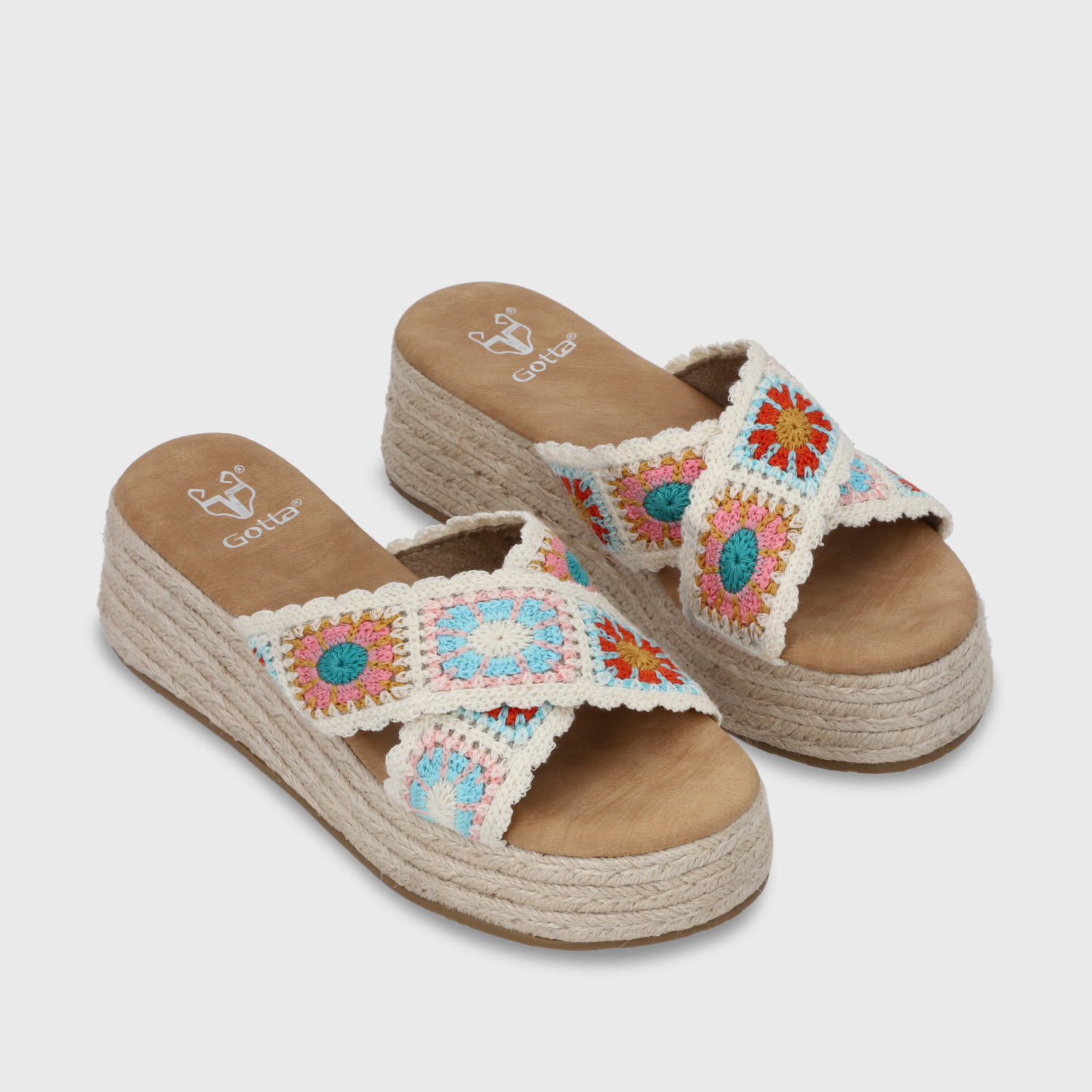 SANDALIA PLATAFORMA MULTICOLOR MUJER 55970 - 4