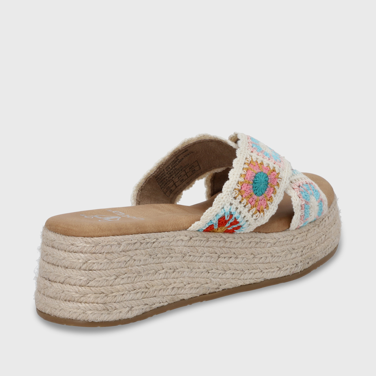 SANDALIA PLATAFORMA MULTICOLOR MUJER 55970 - 6
