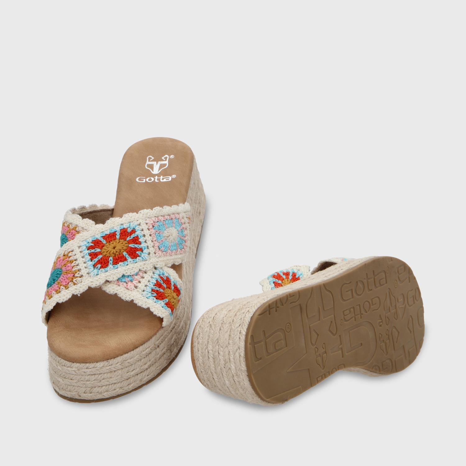 SANDALIA PLATAFORMA MULTICOLOR MUJER 55970 - 8