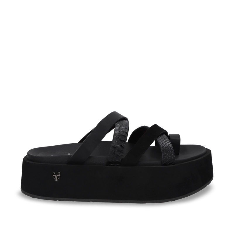 SANDALIA PLATAFORMA MUJER GOTTA NEGRO 55940 - 1
