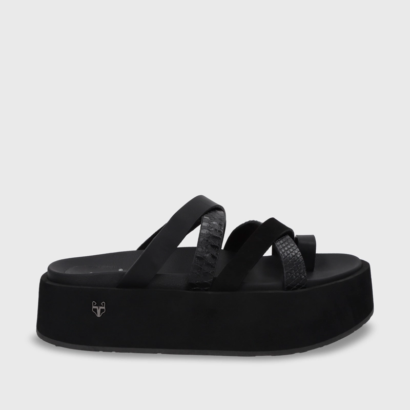 SANDALIA PLATAFORMA MUJER GOTTA NEGRO 55940 - 2