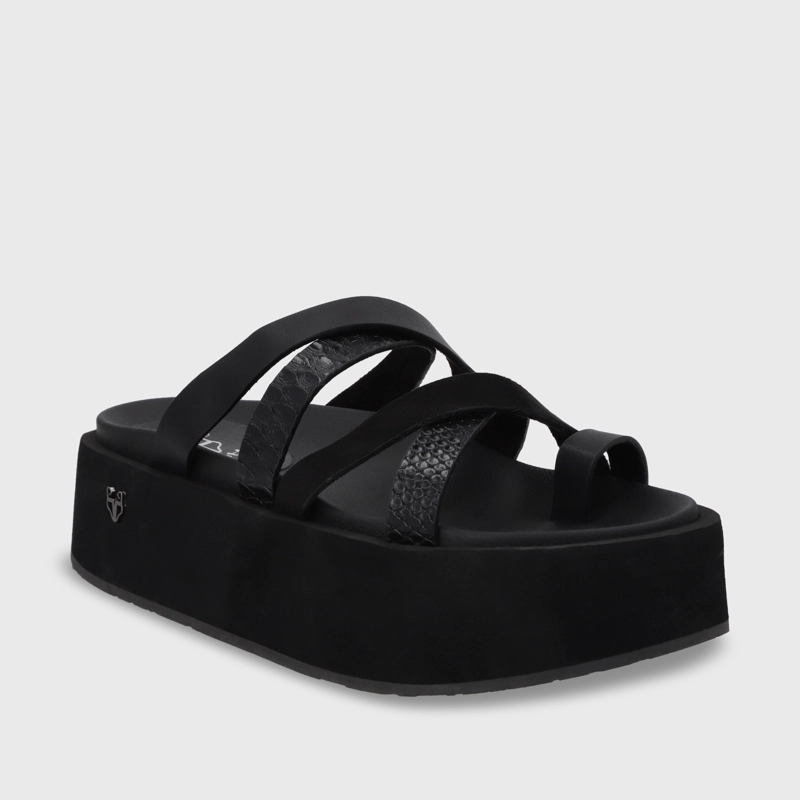 SANDALIA PLATAFORMA MUJER GOTTA NEGRO 55940 - 3