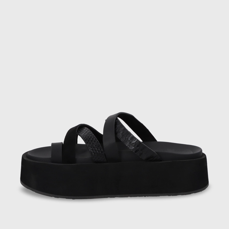 SANDALIA PLATAFORMA MUJER GOTTA NEGRO 55940 - 5