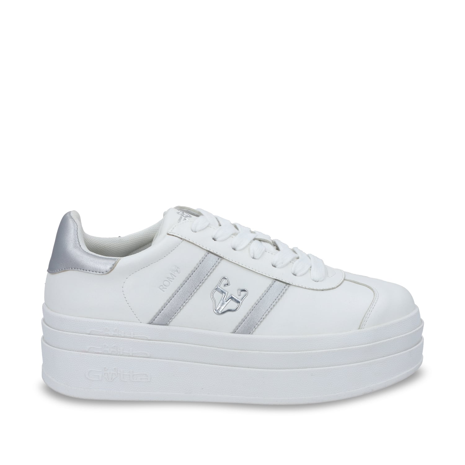 ZAPATILLA ROMA PLATAFORMA PLATEADA MUJER 53750 - 1