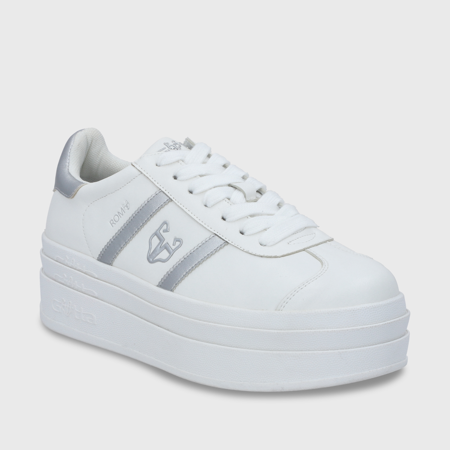 ZAPATILLA ROMA PLATAFORMA PLATEADA MUJER 53750 - 3