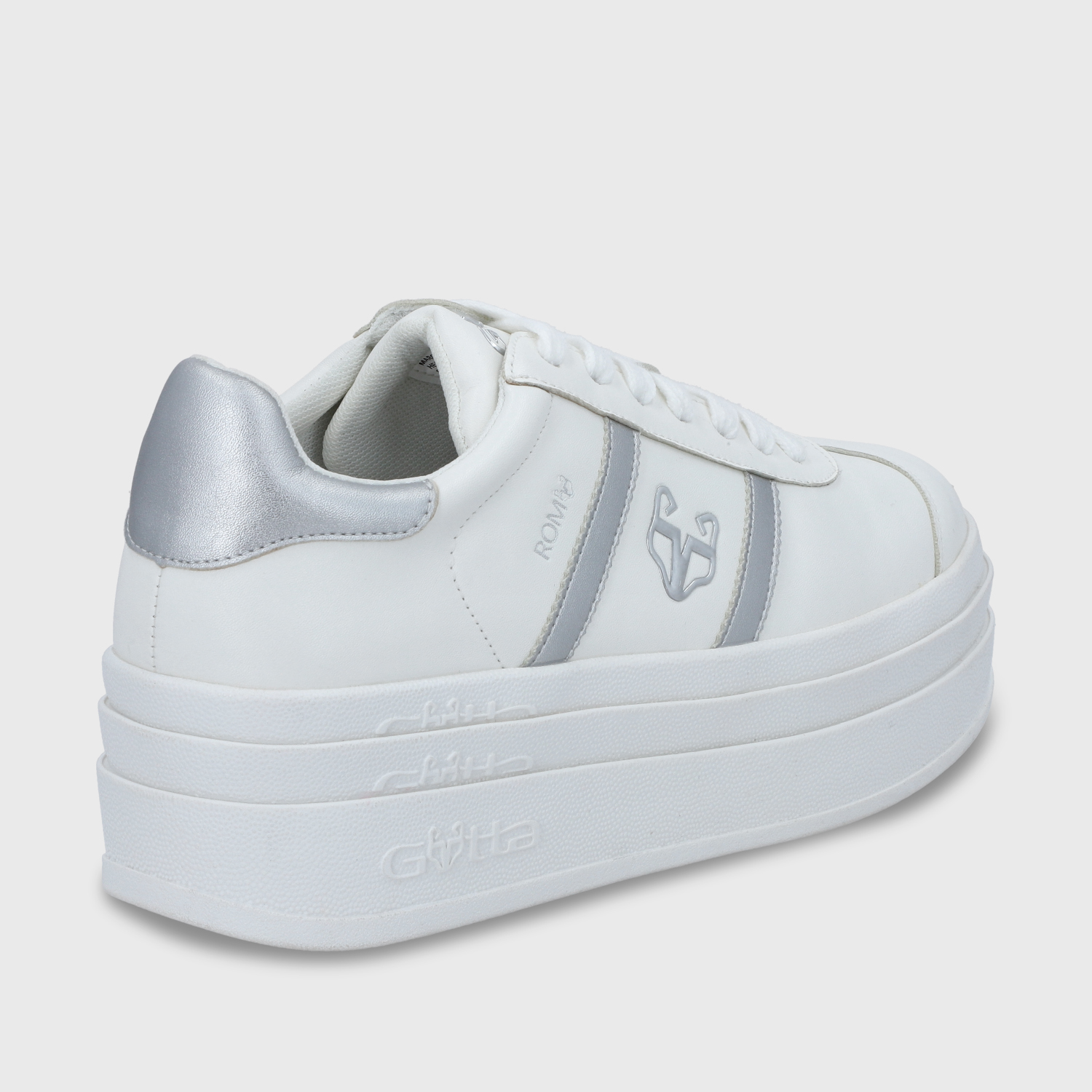 ZAPATILLA ROMA PLATAFORMA PLATEADA MUJER 53750 - 6