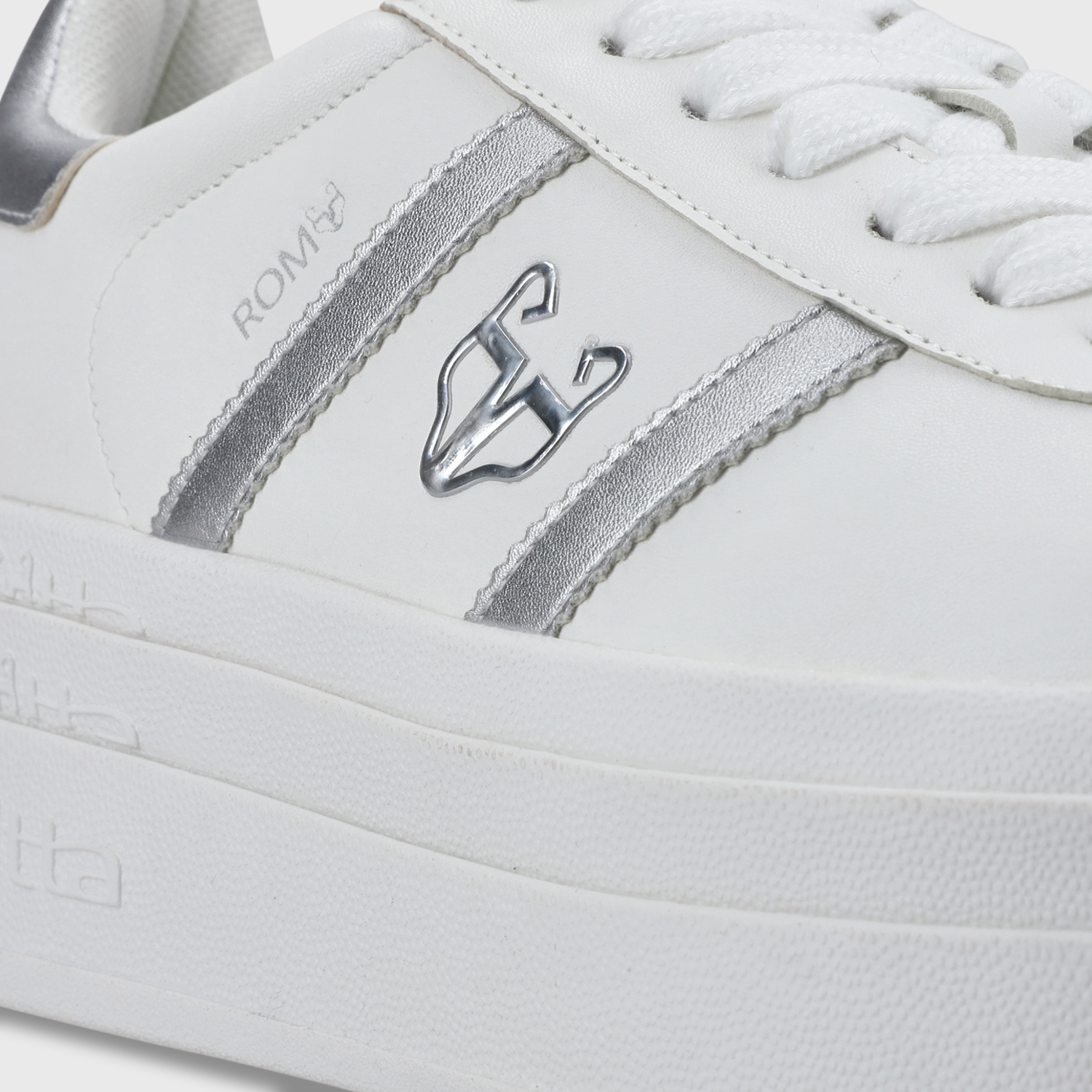 ZAPATILLA ROMA PLATAFORMA PLATEADA MUJER 53750 - 7